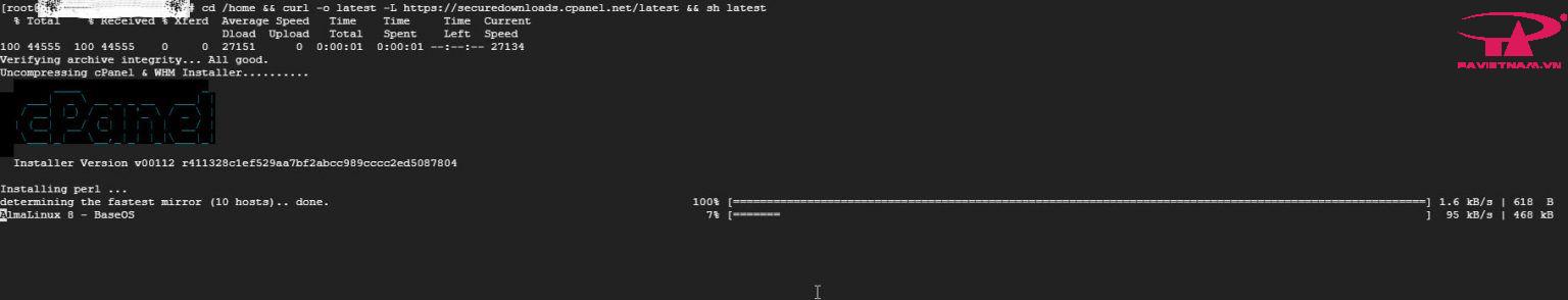 Hướng dẫn cài đặt cPanel/WHM trên AlmaLinux 8.4