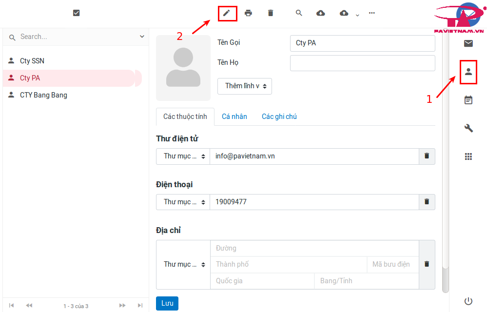 2 cách tạo danh bạ email (contact) trên Webmail Pro