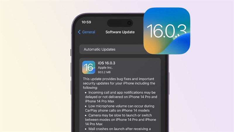 Hướng dẫn cập nhật iOS 16.0.3 trên Iphone
