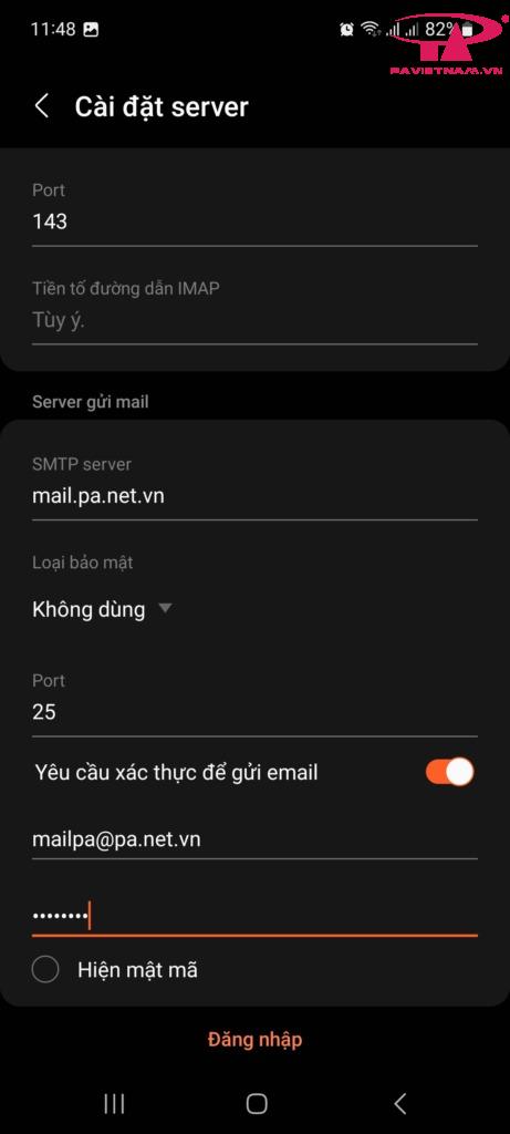 Email trên Androi