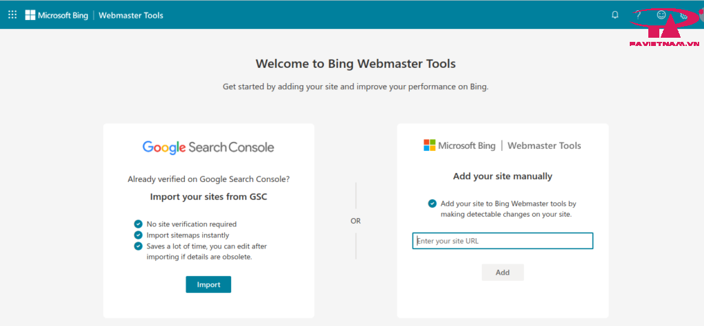 Hướng dẫn khai báo web30s với công cụ Bing